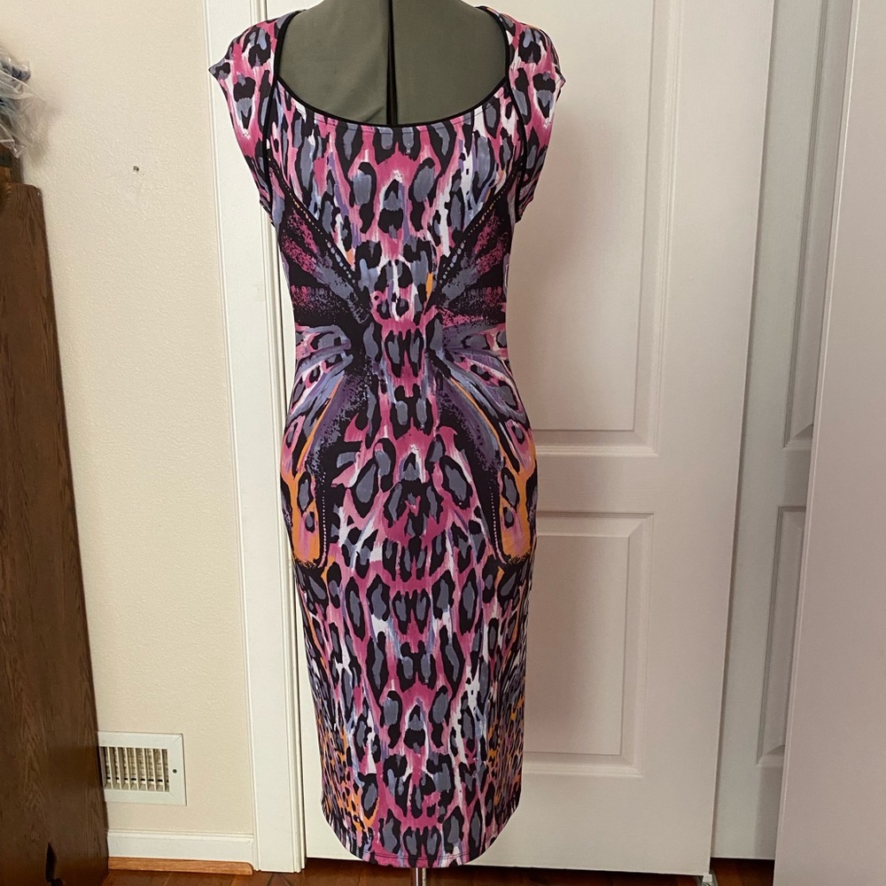 Hale Bob Body con leopard print cocktail dress